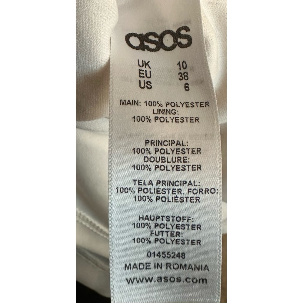 ASOS Ruffle Cold Shoulder Shift Dress - Picture 6 of 7